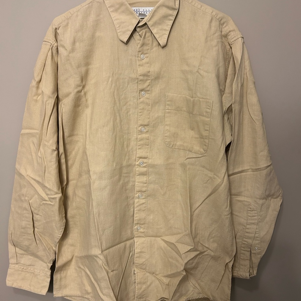 Perry Ellis Portfolio Tan Shirt